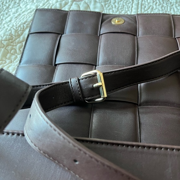 CALL IT SPRING Brown Braided Crossbody Bag - Picture 7 of 16